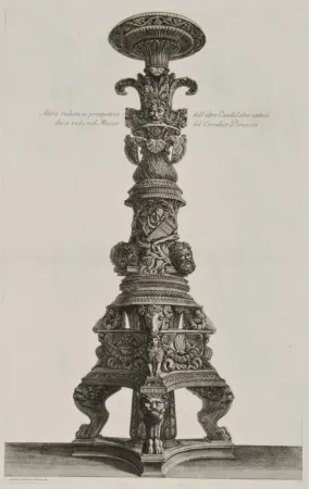 Stich Piranesi - Perspectiva de candelabro