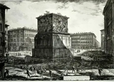 Stich Piranesi - Veduta del Piedestallo dell'Aposteosi, from 