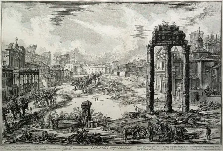Stich Piranesi - Veduta di Campo Vaccino 