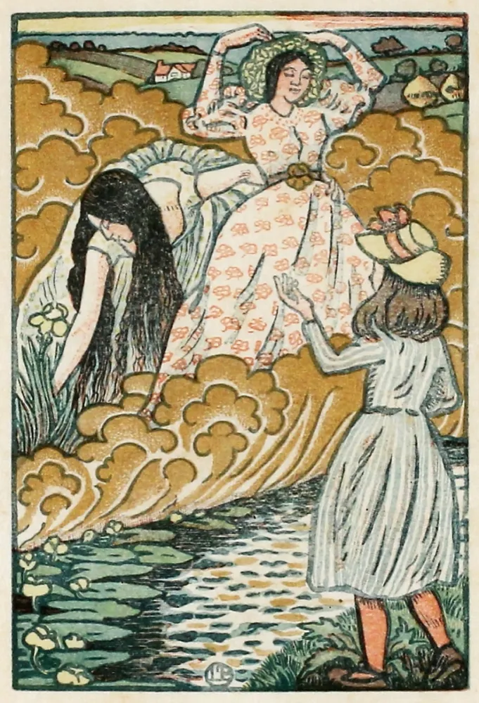 Holzschnitt Pissarro - In the field