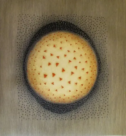 Radierung Piza - Espace dans les ronds