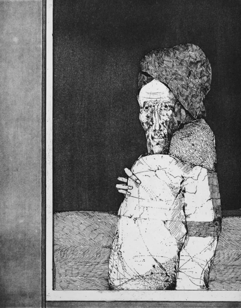 Radierung Plattner - La finestra