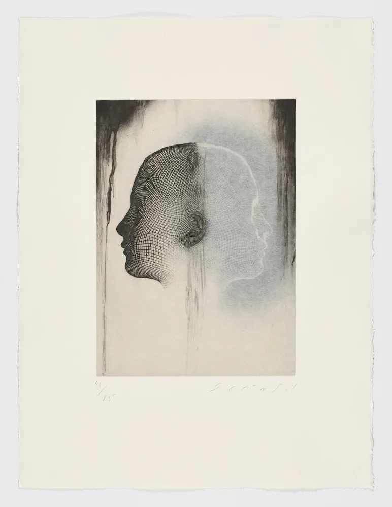 Radierung Plensa - Sin titulo