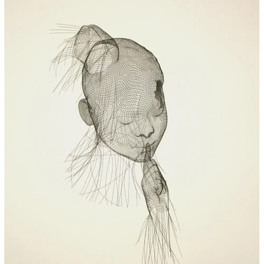 Radierung Plensa - Untitled