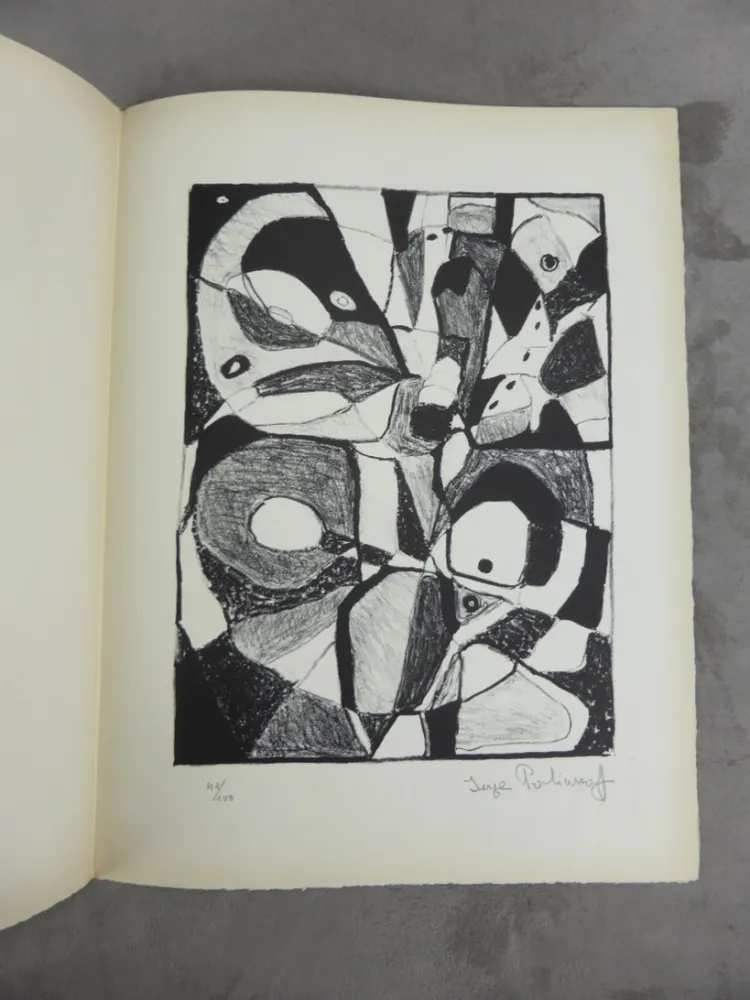 Lithographie Poliakoff - Composition (1946)