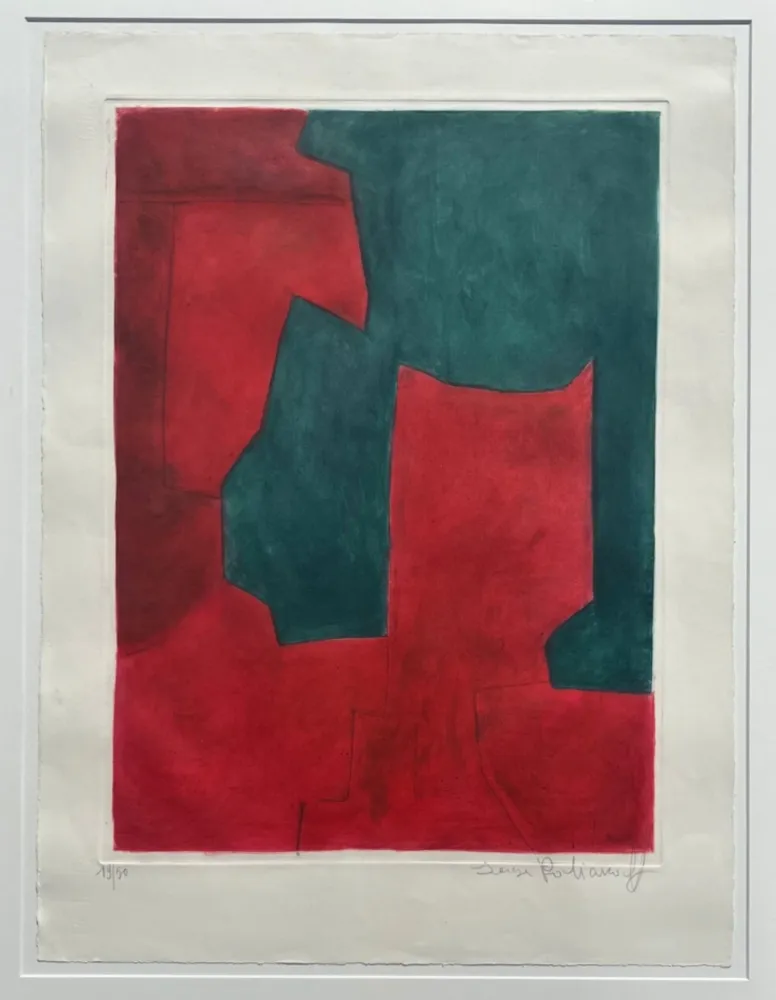 Stich Poliakoff - Composition Rouge et Verte
