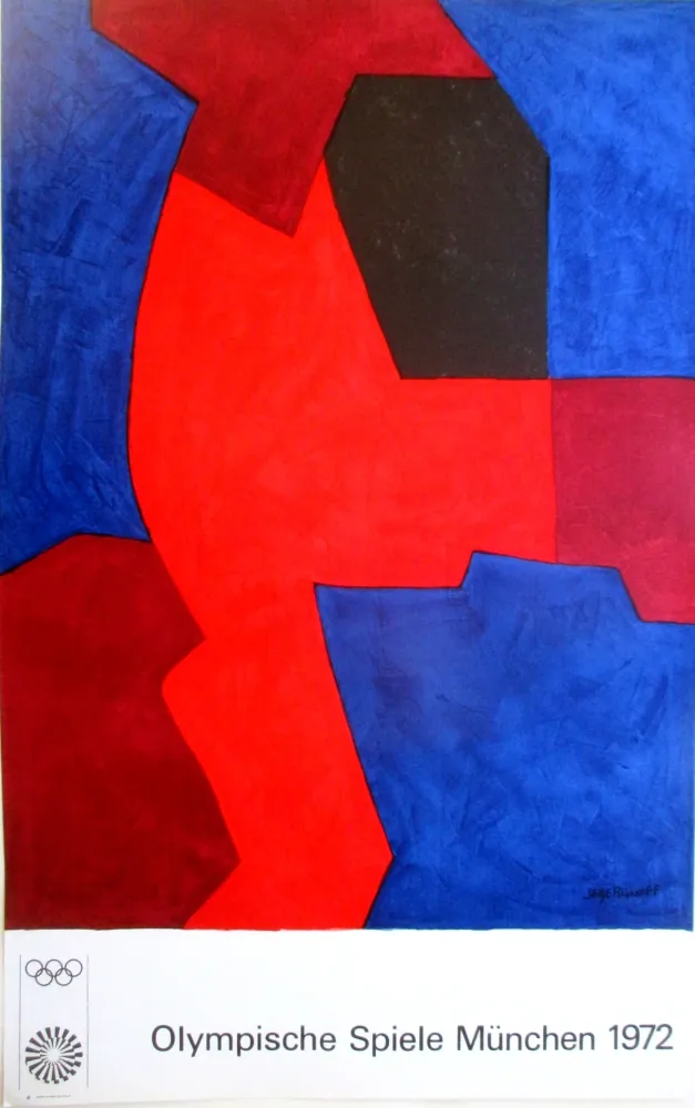 Lithographie Poliakoff - OL 1972, original colourlithograph