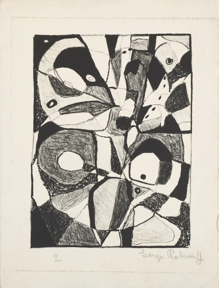 Lithographie Poliakoff - Untitled, from 