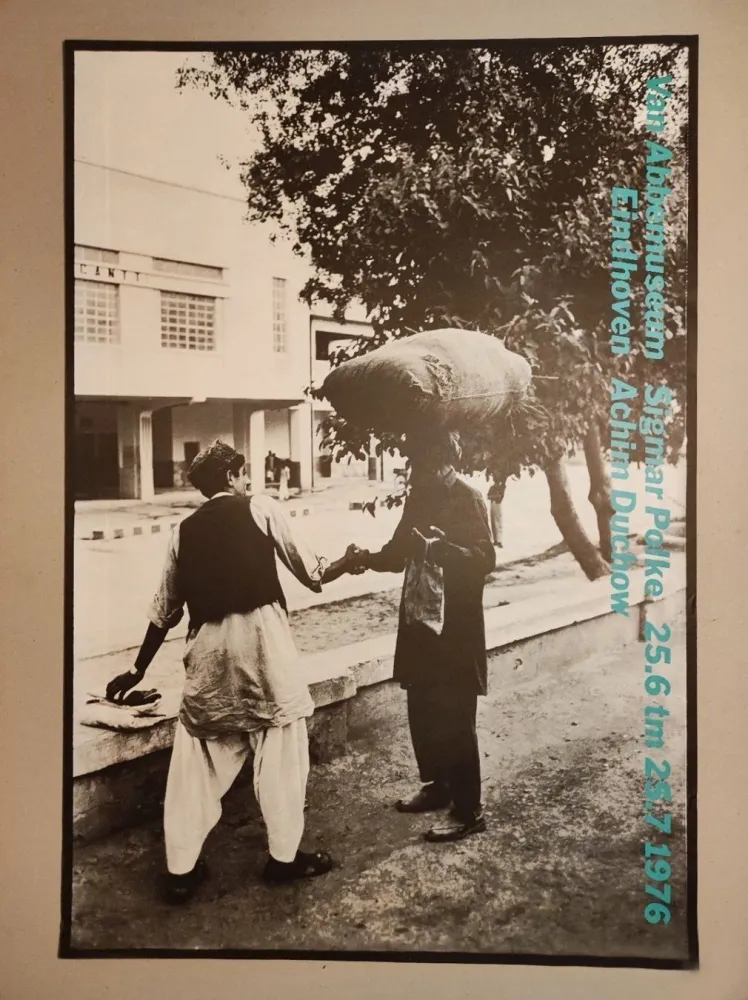 Siebdruck Polke - „Van Abbemuseum Sigmar Polke 25.6 tm 25.7.1976 Eindhoven Achim Duchow“.