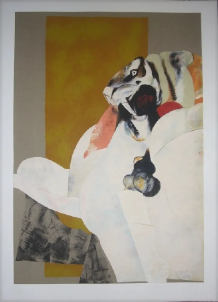 Lithographie Pomar - Lion