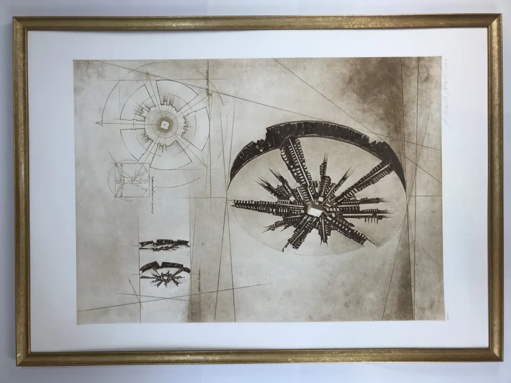 Radierung Und Aquatinta Pomodoro - Grande disco