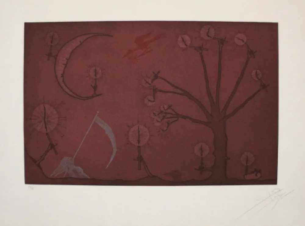 Radierung Und Aquatinta Ponç - Capvespre Màgic / Enchanted Evening