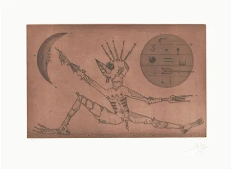 Radierung Und Aquatinta Ponç - Entre dues llunes