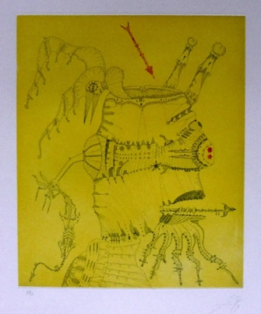 Radierung Und Aquatinta Ponç - Hommage à Durer