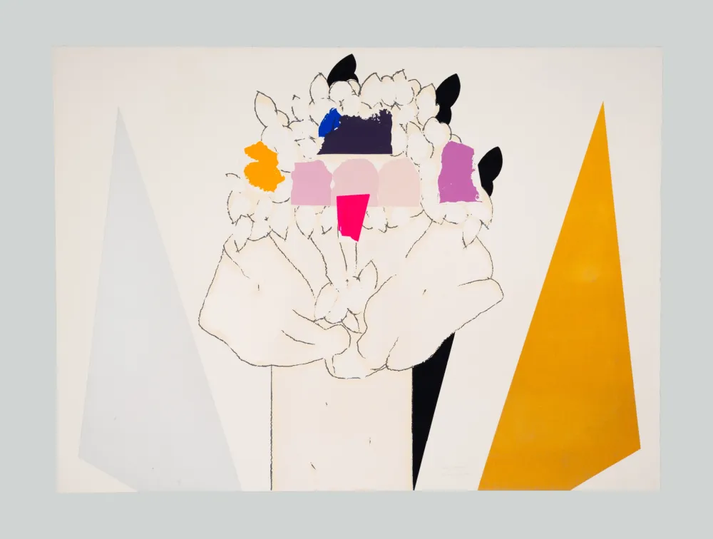 Siebdruck Pozzati - A che punto siamo con i fiori