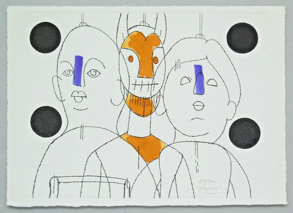 Stich Pozzati - Il pittore è il burattinaio