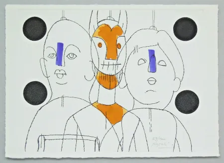 Stich Pozzati - Il pittore è il burattinaio