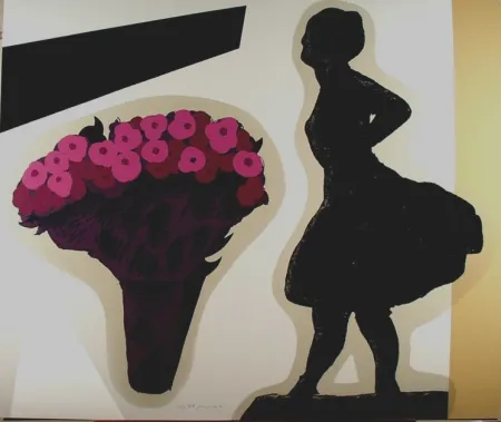 Siebdruck Pozzati - Nello studio di Degas