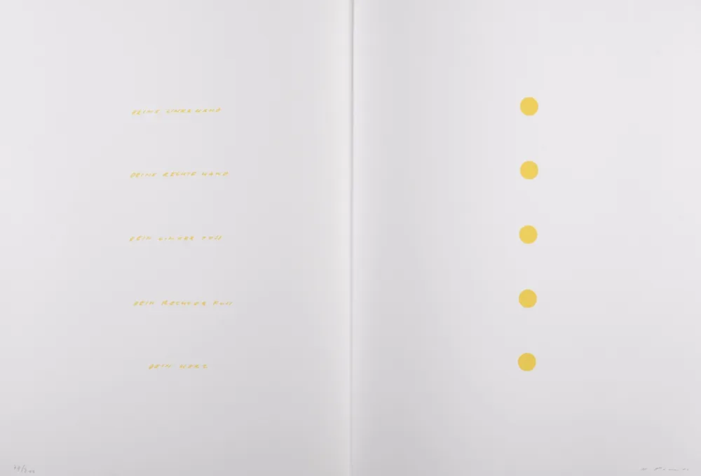 Lithographie Prantl - Dein Herz, 1979 - Hand-signed