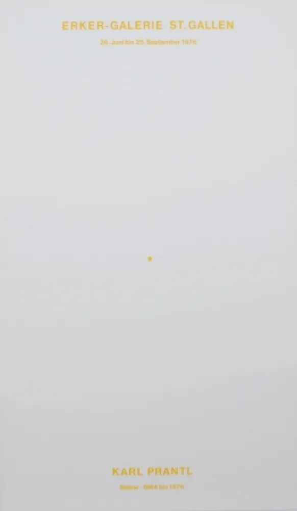 Lithographie Prantl - Der gelbe Punkt / The Yellow Dot