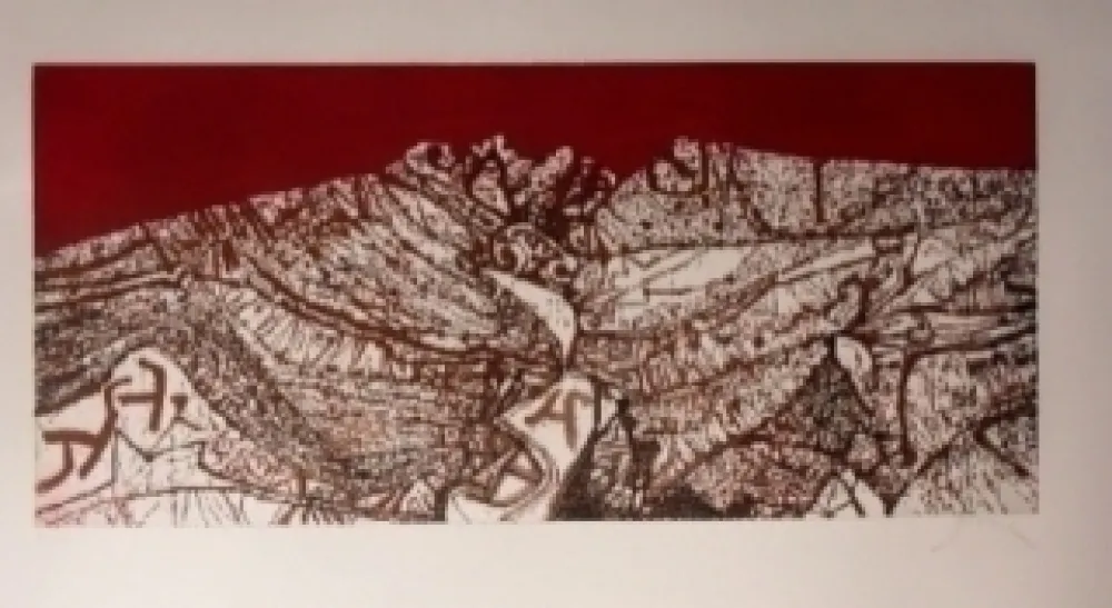 Radierung Und Aquatinta Prassinos - Calan