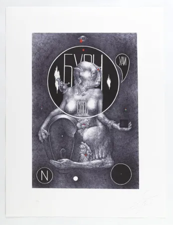 Siebdruck Prigov -  Portfolio «Aufbruch aus Moskau»