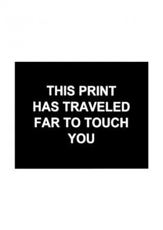 Stich Prouvost  - This print has traveled far to touch you