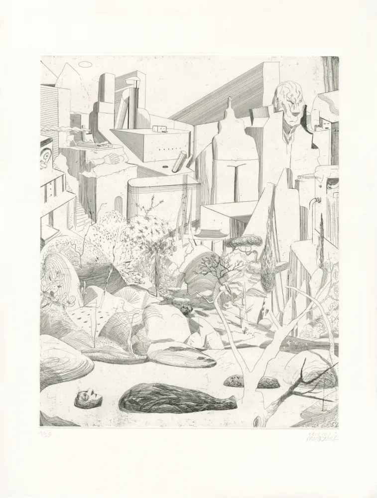 Radierung Prudhomme - Volare