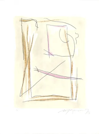 Radierung Und Aquatinta Ràfols Casamada - Brisa-4