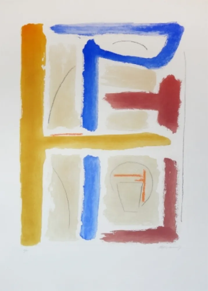 Radierung Und Aquatinta Ràfols Casamada - Cami de primavera IV