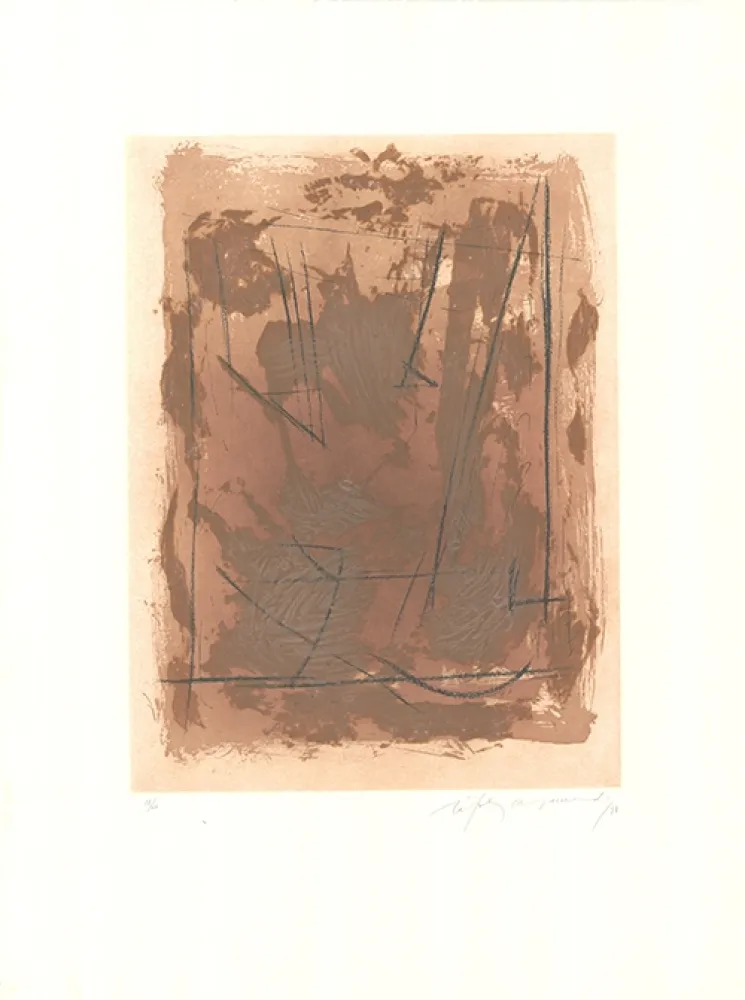 Radierung Und Aquatinta Ràfols Casamada - Circ-6