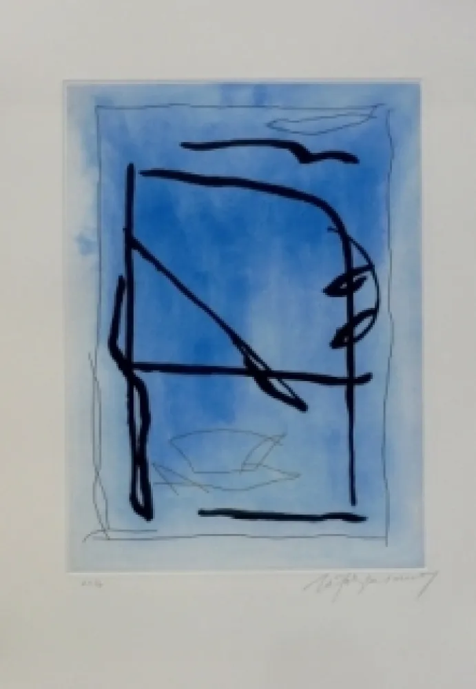 Radierung Und Aquatinta Ràfols Casamada - Composition 13