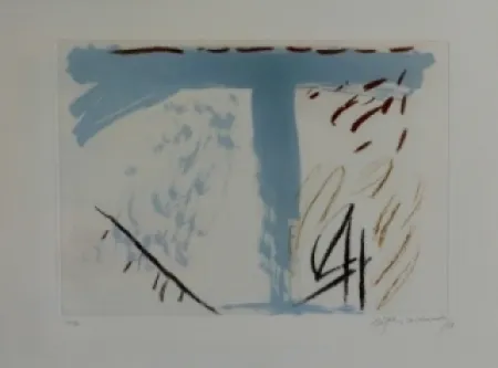 Radierung Und Aquatinta Ràfols Casamada - Composition 58