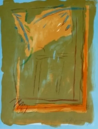 Lithographie Ràfols Casamada - Composition 7