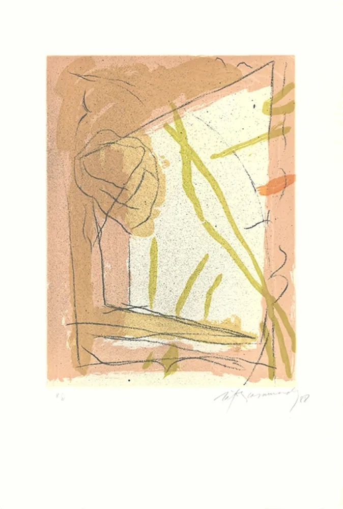 Radierung Und Aquatinta Ràfols Casamada - Floral-2