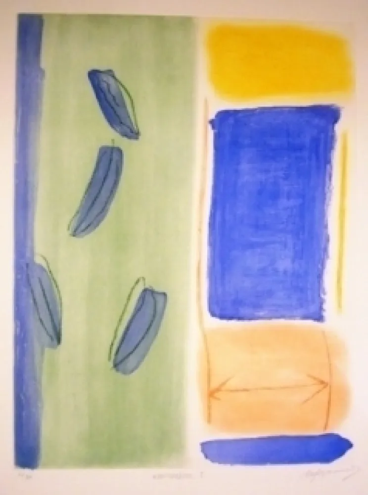 Radierung Und Aquatinta Ràfols Casamada - Mediterraneo I 