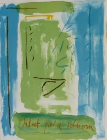 Lithographie Ràfols Casamada - Salut pel a tolhom