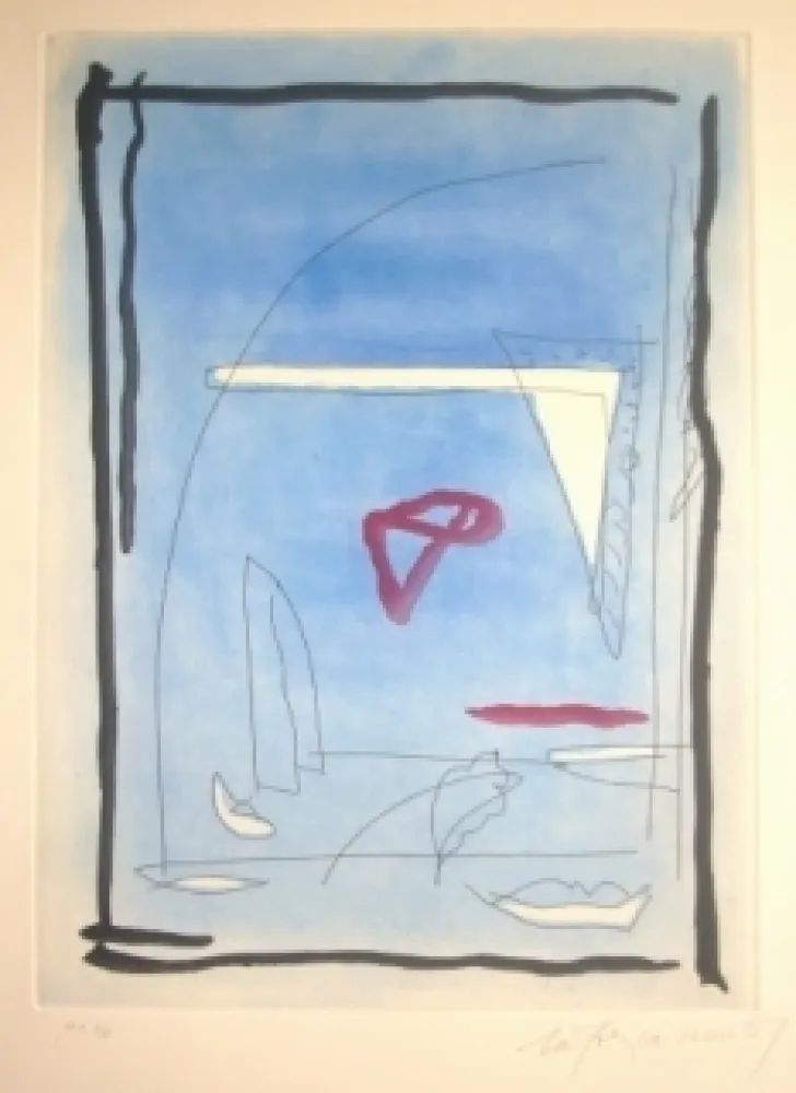 Radierung Und Aquatinta Ràfols Casamada - Sans titre 13