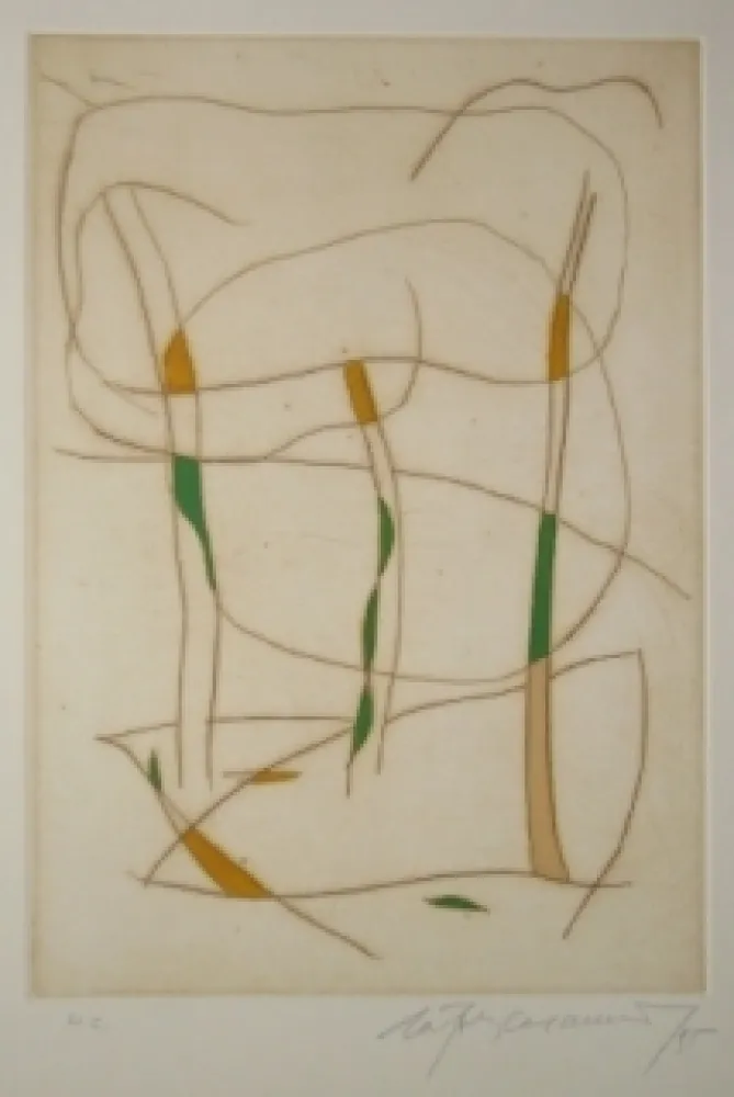 Radierung Und Aquatinta Ràfols Casamada - Sans titre 15