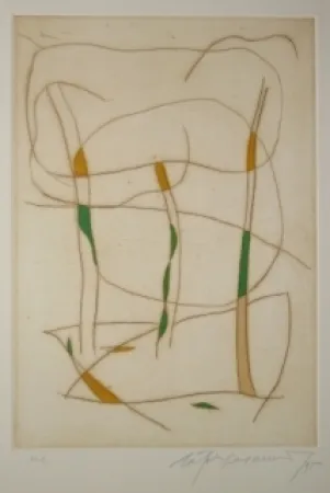 Radierung Und Aquatinta Ràfols Casamada - Sans titre 15