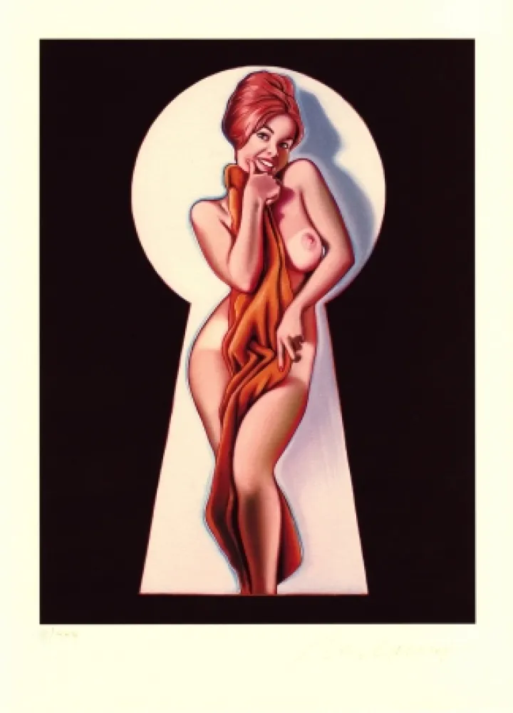 Digitale Druckgrafik Ramos - Peek-a-Boo (the towel)