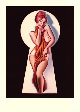 Digitale Druckgrafik Ramos - Peek-a-Boo (the towel)