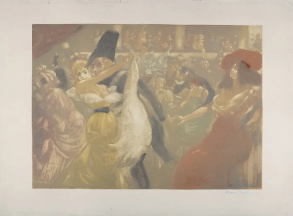Radierung Und Aquatinta Ranft - Le bal, c. 1900