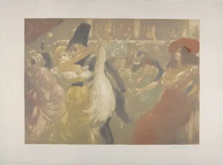 Radierung Und Aquatinta Ranft - Le bal, c. 1900