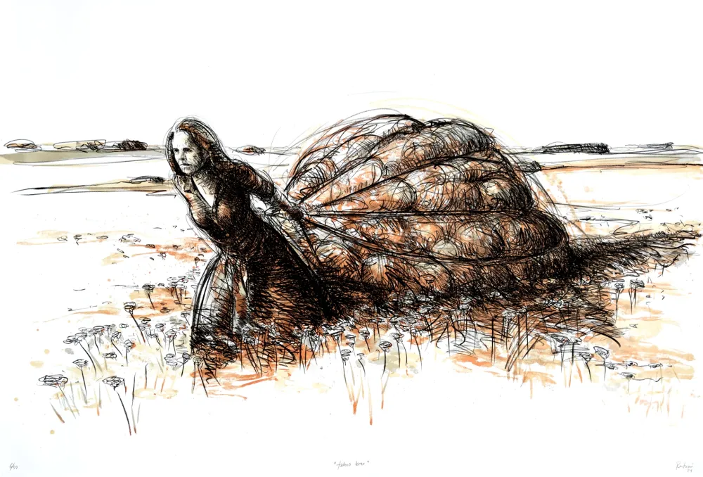 Lithographie Rantzau - The demand of the time