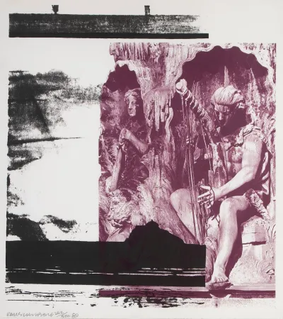 Lithographie Rauschenberg - Broken Harp