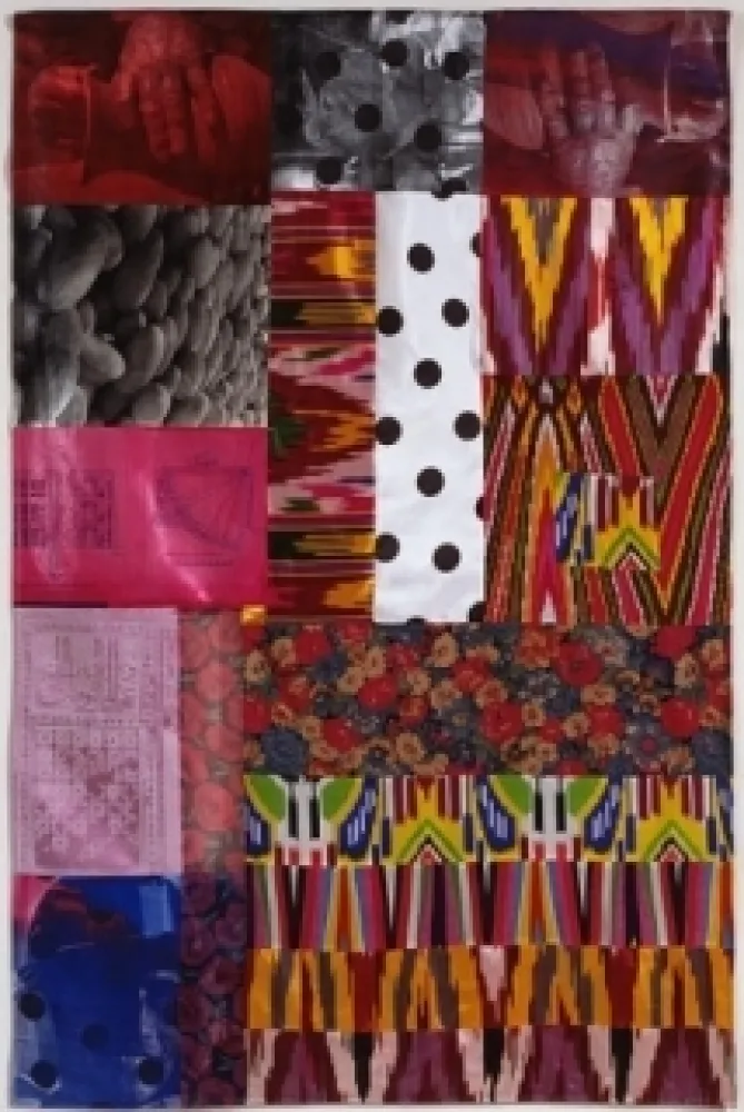 Keine Technische Rauschenberg - Samarkand Stitches IV ,  1988