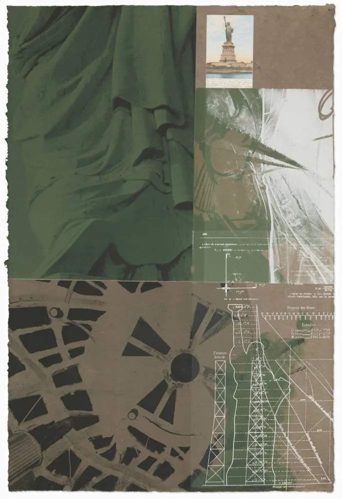 Siebdruck Rauschenberg - Statue of Liberty