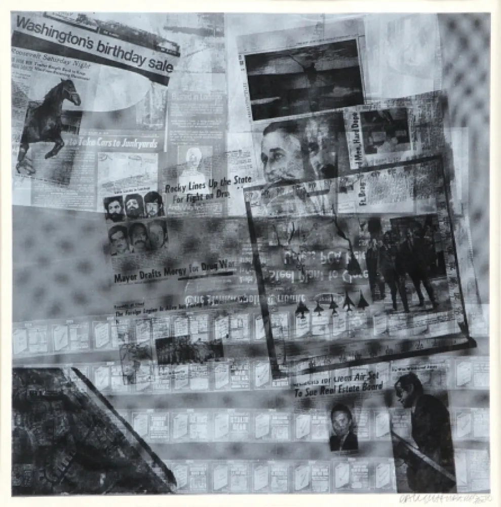 Siebdruck Rauschenberg - Surface series