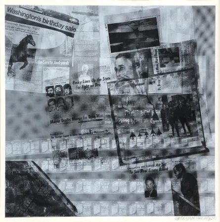 Siebdruck Rauschenberg - Surface series